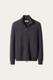 Massimo Zip Cardigan Dark Grey