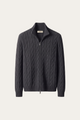 Massimo Zip Cardigan Dark Grey