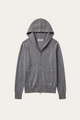 Fermo Cashmere Zipped Hoodie Grey