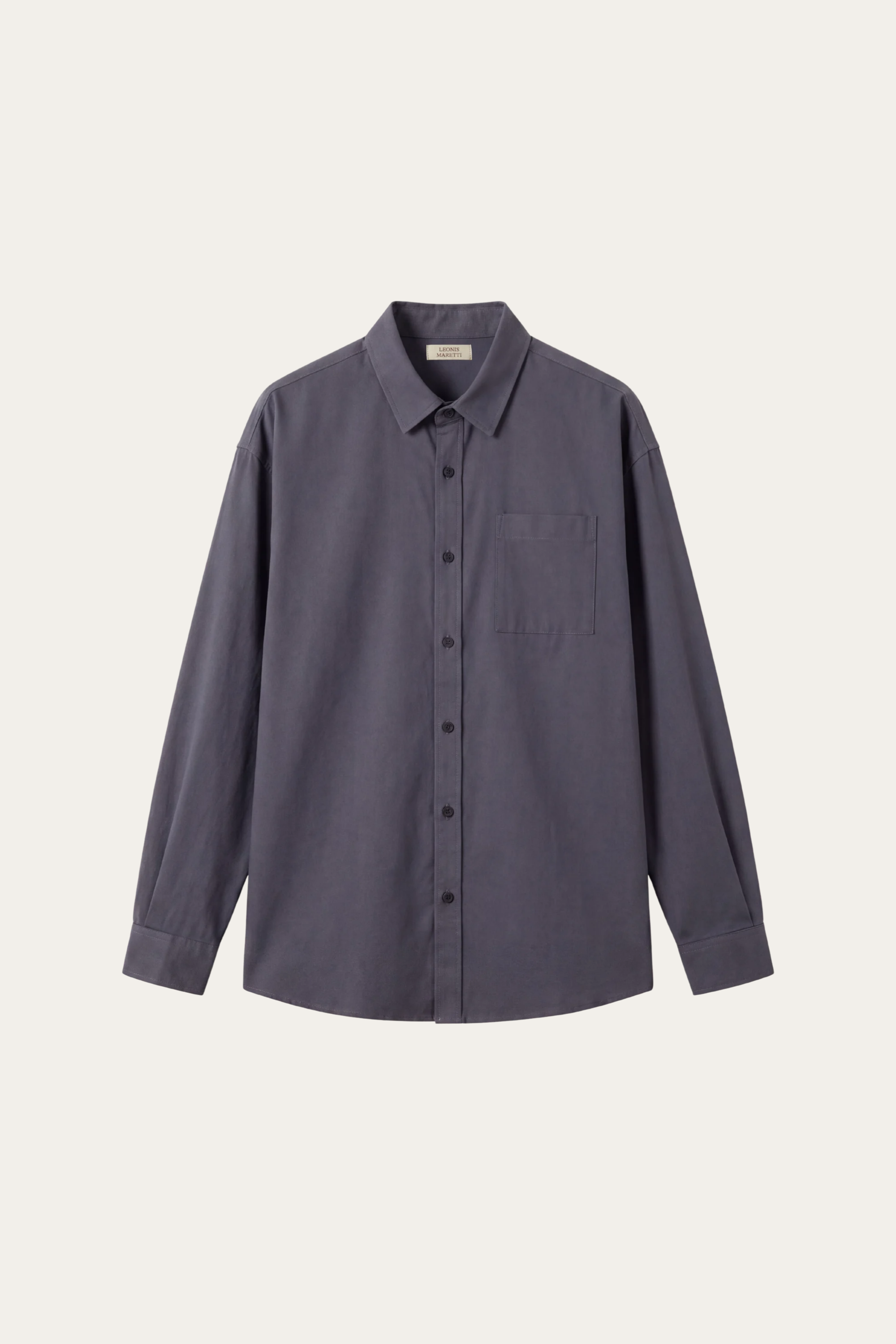 Spoleto Cotton Overshirt Charcoal
