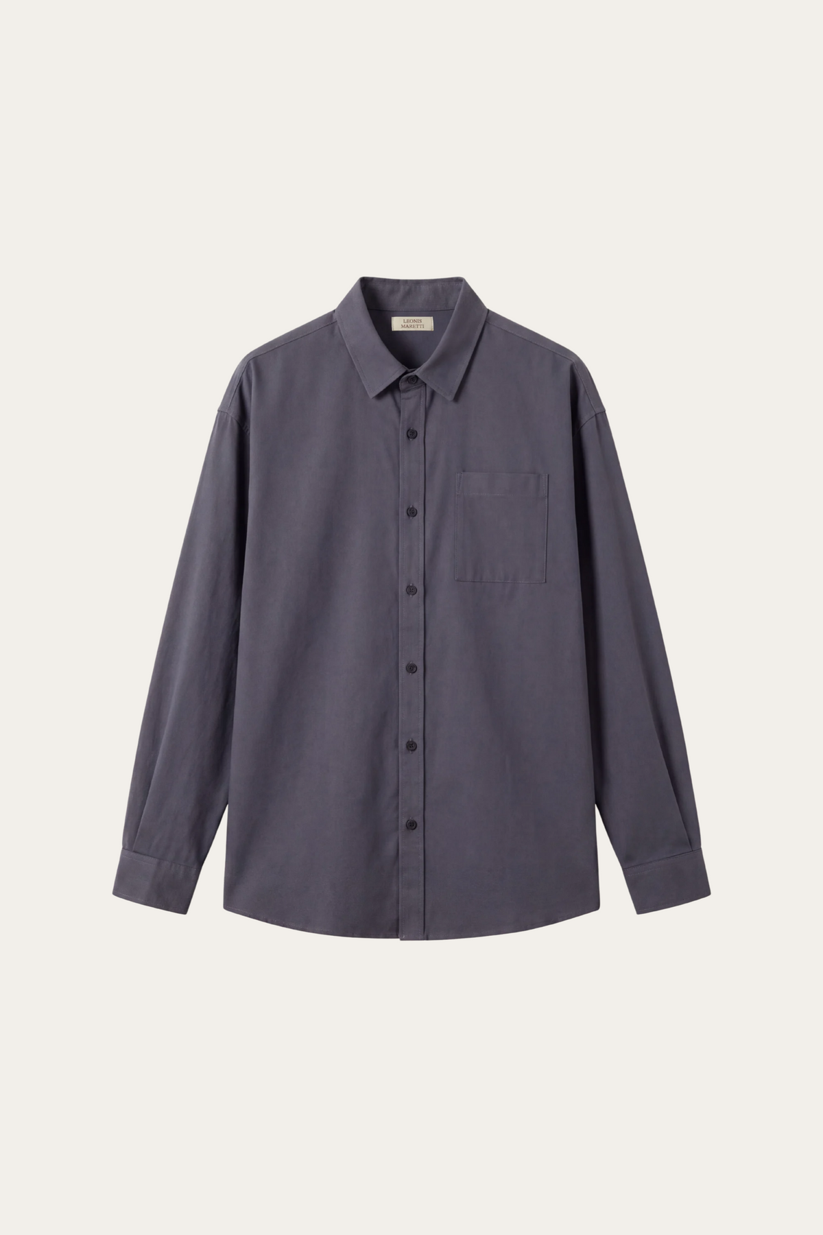 Spoleto Cotton Overshirt Charcoal
