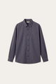Spoleto Cotton Overshirt Charcoal