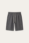 Lecce Linen Drawstring Shorts Dark Grey