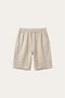 Lecce Linen Drawstring Shorts Beige