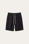 Lecce Linen Drawstring Shorts Black