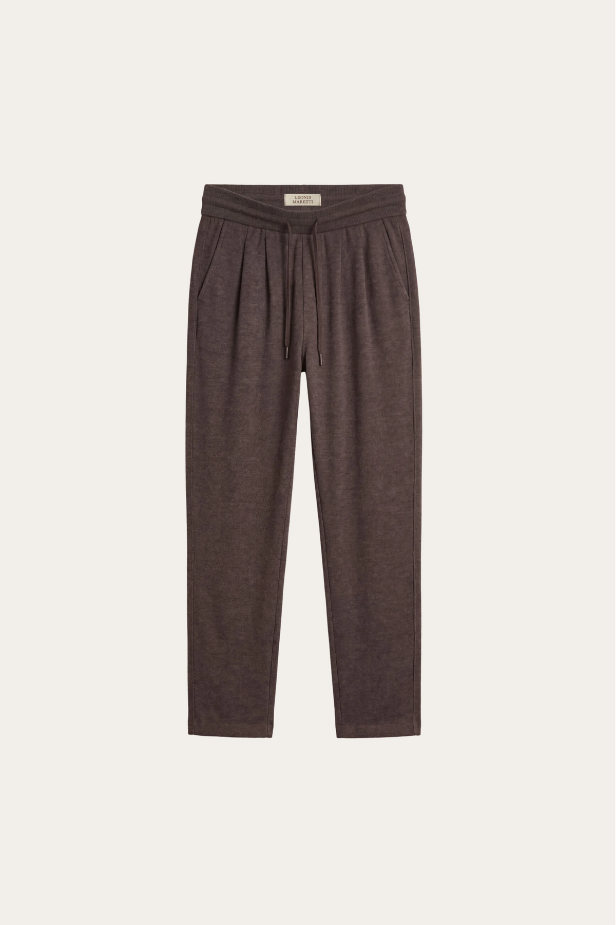 Gubbio Merino Wool Joggers Brown