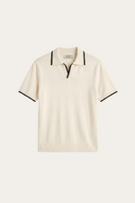 Rivoro Knitted Polo Ivory