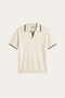 Rivoro Knitted Polo Ivory