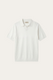 Lucera Structured Knit Polo White