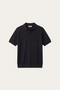 Lucera Structured Knit Polo Black