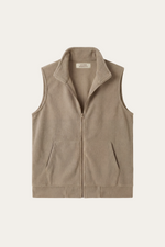 Bormio Zip Fleece Vest Beige