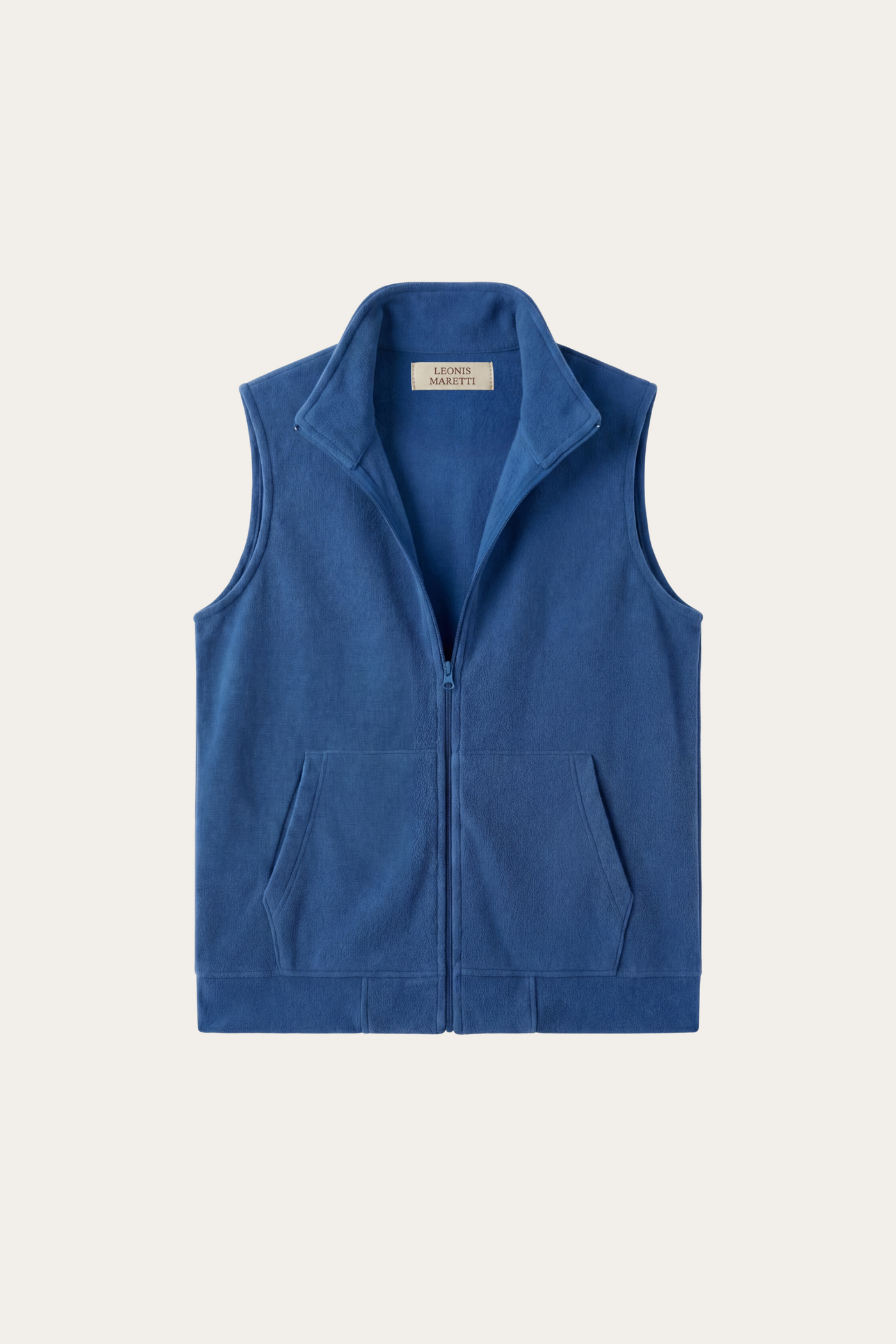 Bormio Zip Fleece Vest Royal Blue