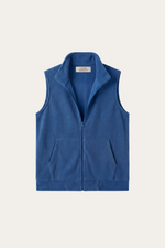 Bormio Zip Fleece Vest Royal Blue