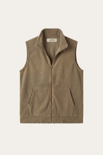Bormio Zip Fleece Vest Khaki