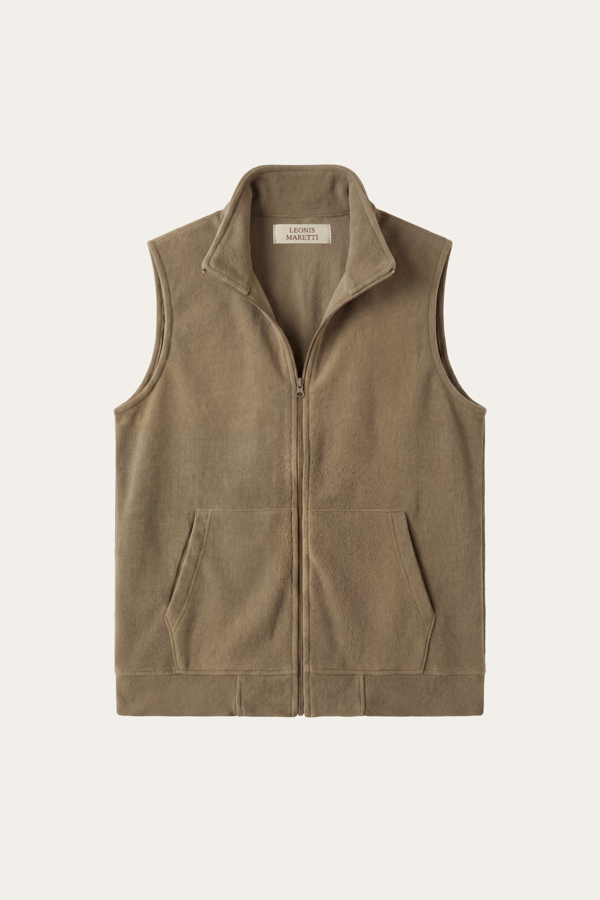 Bormio Zip Fleece Vest Khaki