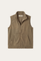 Bormio Zip Fleece Vest Khaki