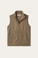Bormio Zip Fleece Vest Khaki