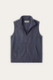 Bormio Zip Fleece Vest Blue Grey