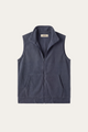 Bormio Zip Fleece Vest Blue Grey