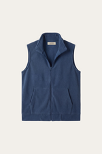 Bormio Zip Fleece Vest Blue