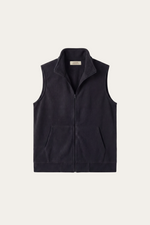 Bormio Zip Fleece Vest Black