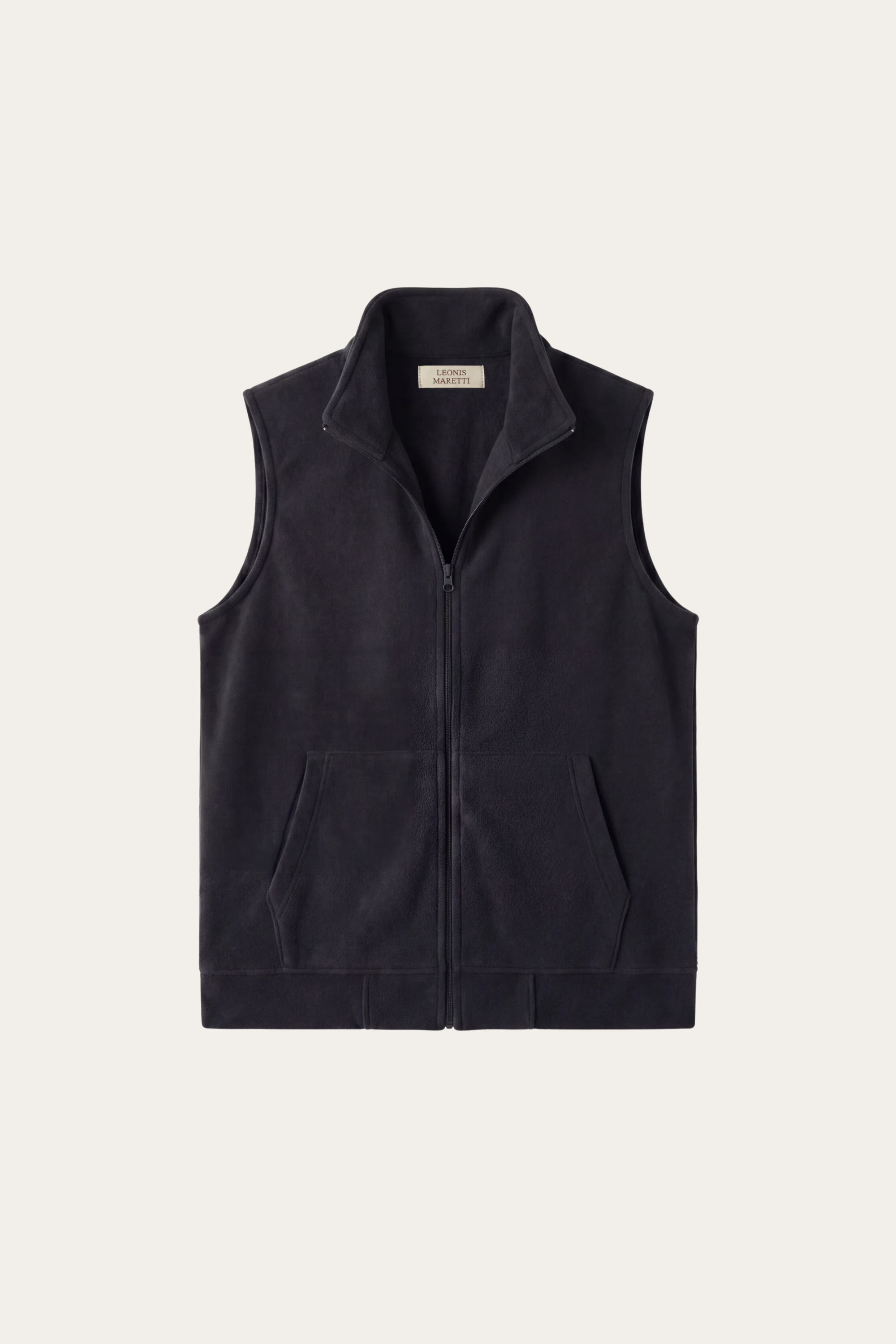 Bormio Zip Fleece Vest Black