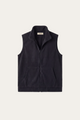 Bormio Zip Fleece Vest Black