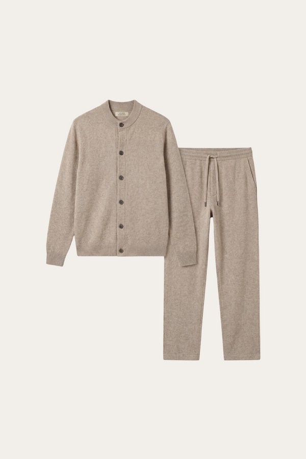 Arlino Buttoned Set Camel