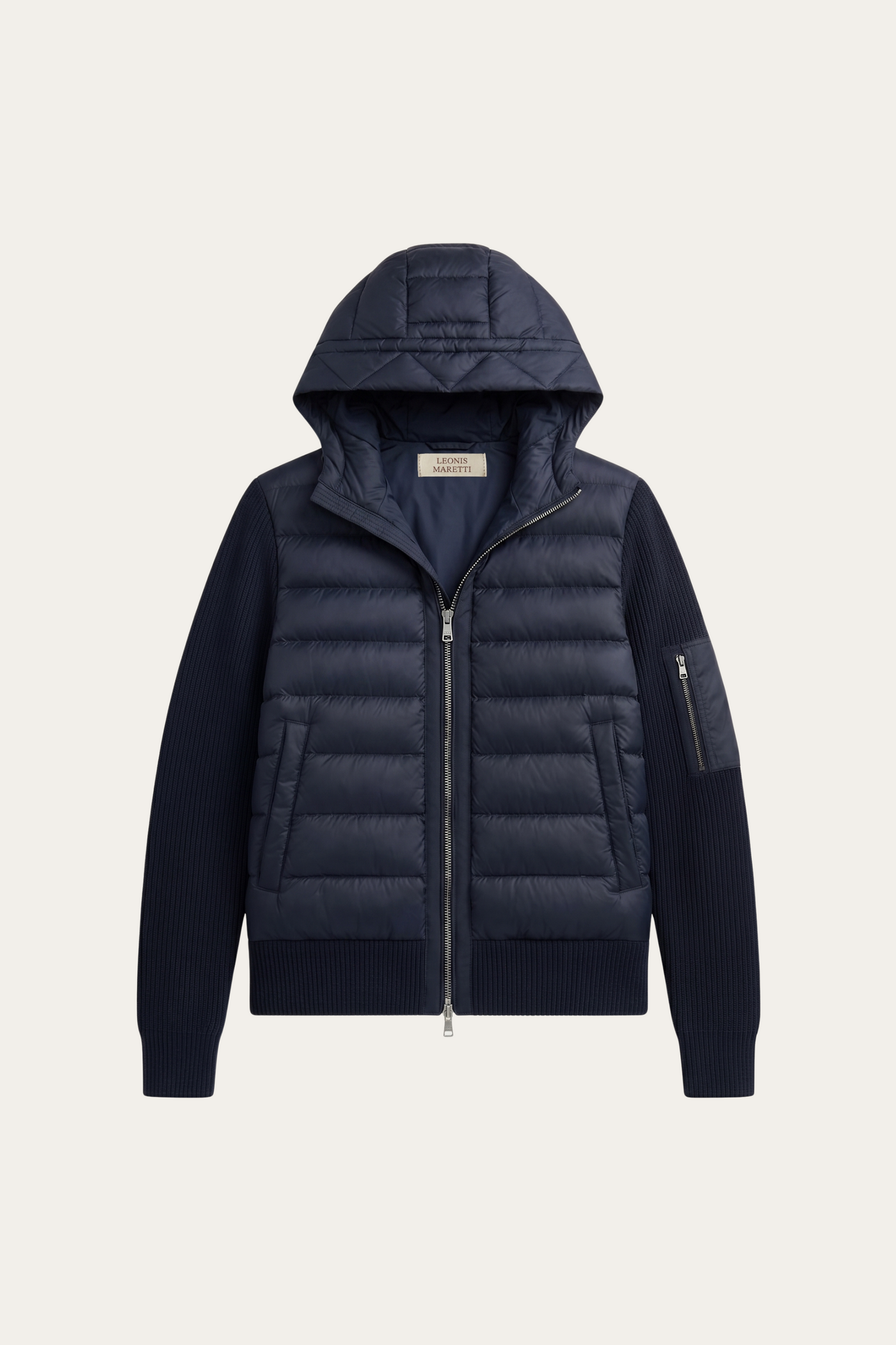 Valmero Hybrid Zip Jacket Navy