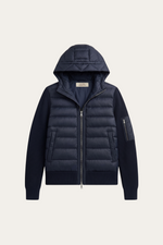 Valmero Hybrid Zip Jacket Navy