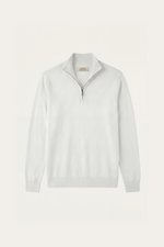Arlino Quarter Zip Knit White