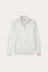 Arlino Quarter Zip Knit White