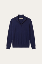 Arlino Quarter Zip Knit Navy