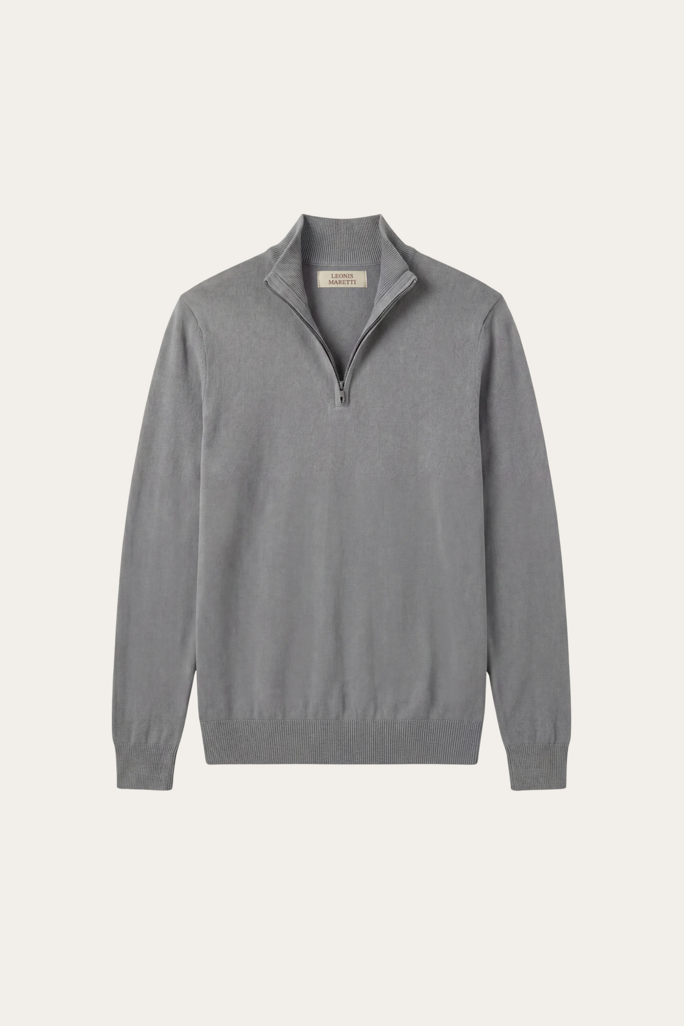 Arlino Quarter Zip Knit Dark Grey