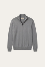 Arlino Quarter Zip Knit Dark Grey