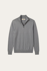 Arlino Quarter Zip Knit Dark Grey