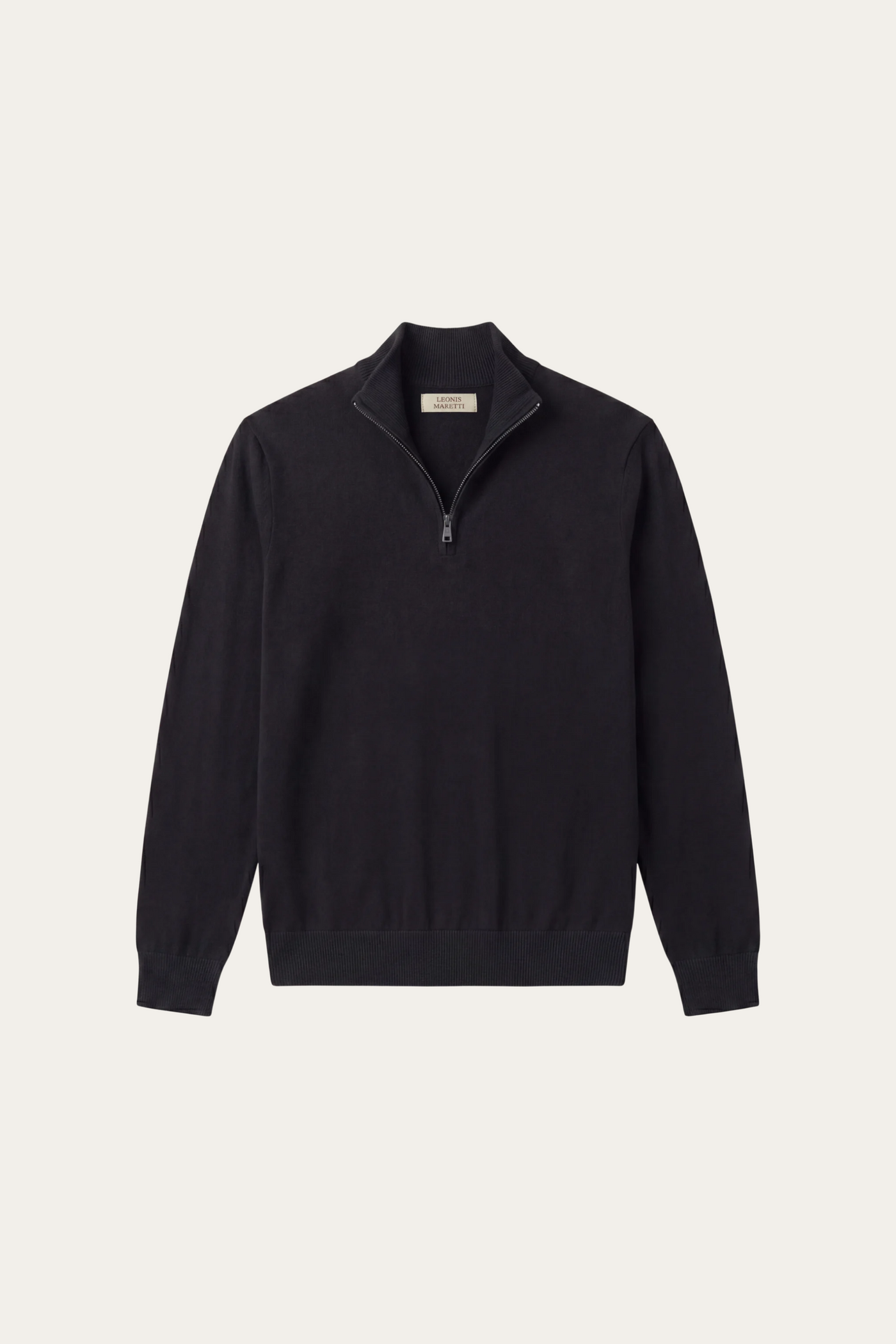 Arlino Quarter Zip Knit Black