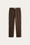 Modena Linen Tailored Trousers Brown