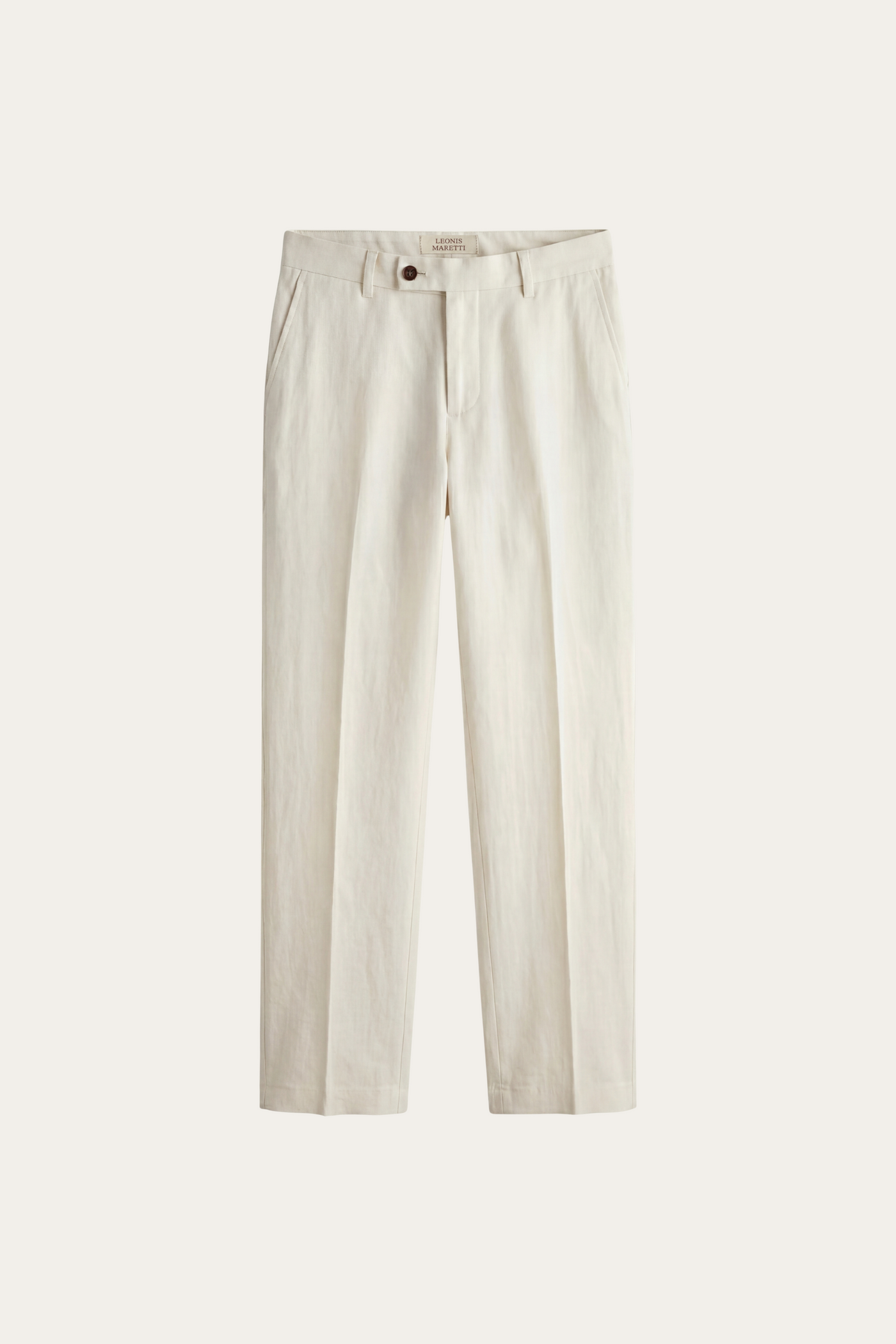 Modena Linen Tailored Trousers Light Beige