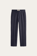 Modena Linen Tailored Trousers Navy
