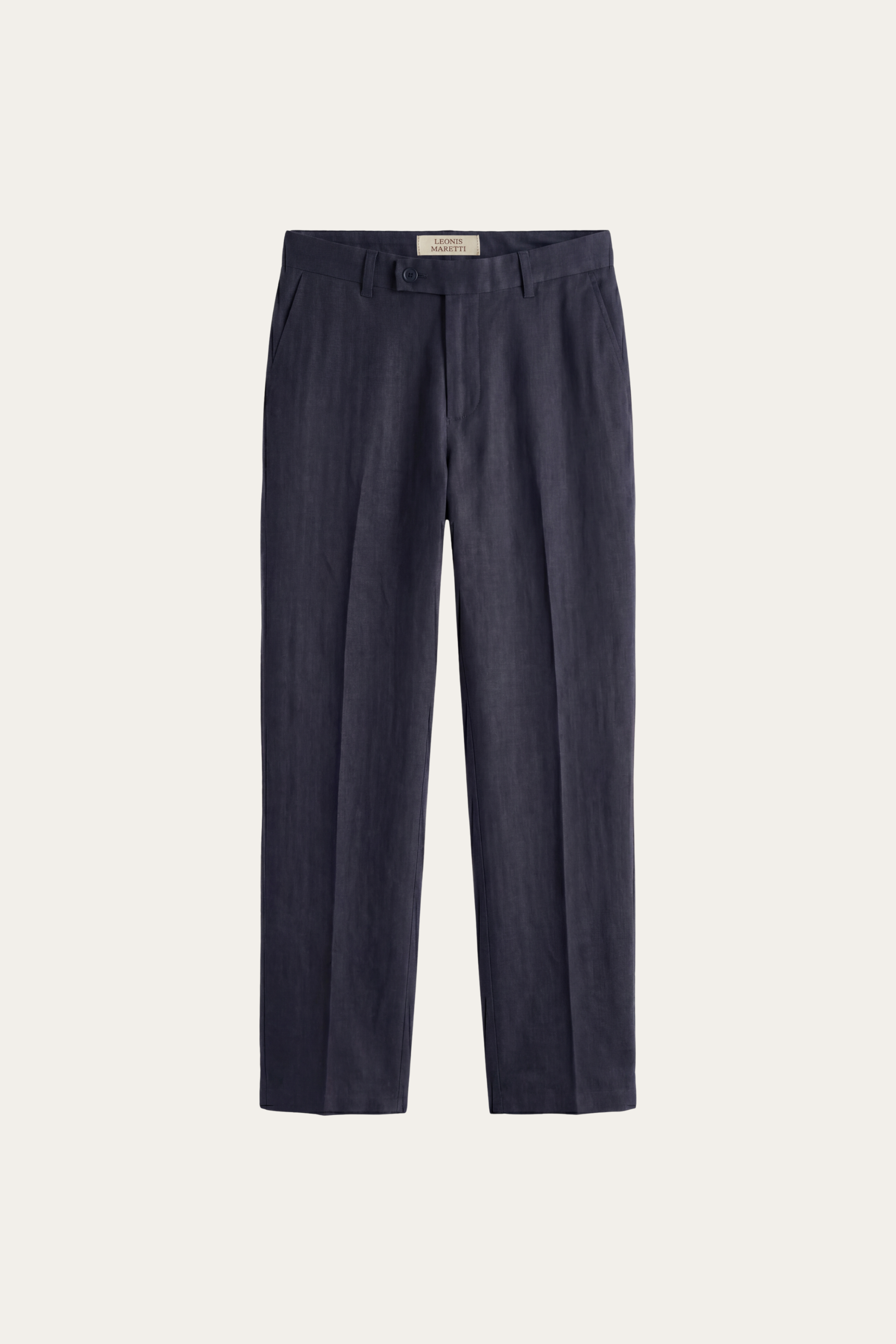 Modena Linen Tailored Trousers Navy