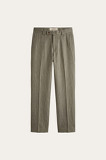 Modena Linen Tailored Trousers Sage