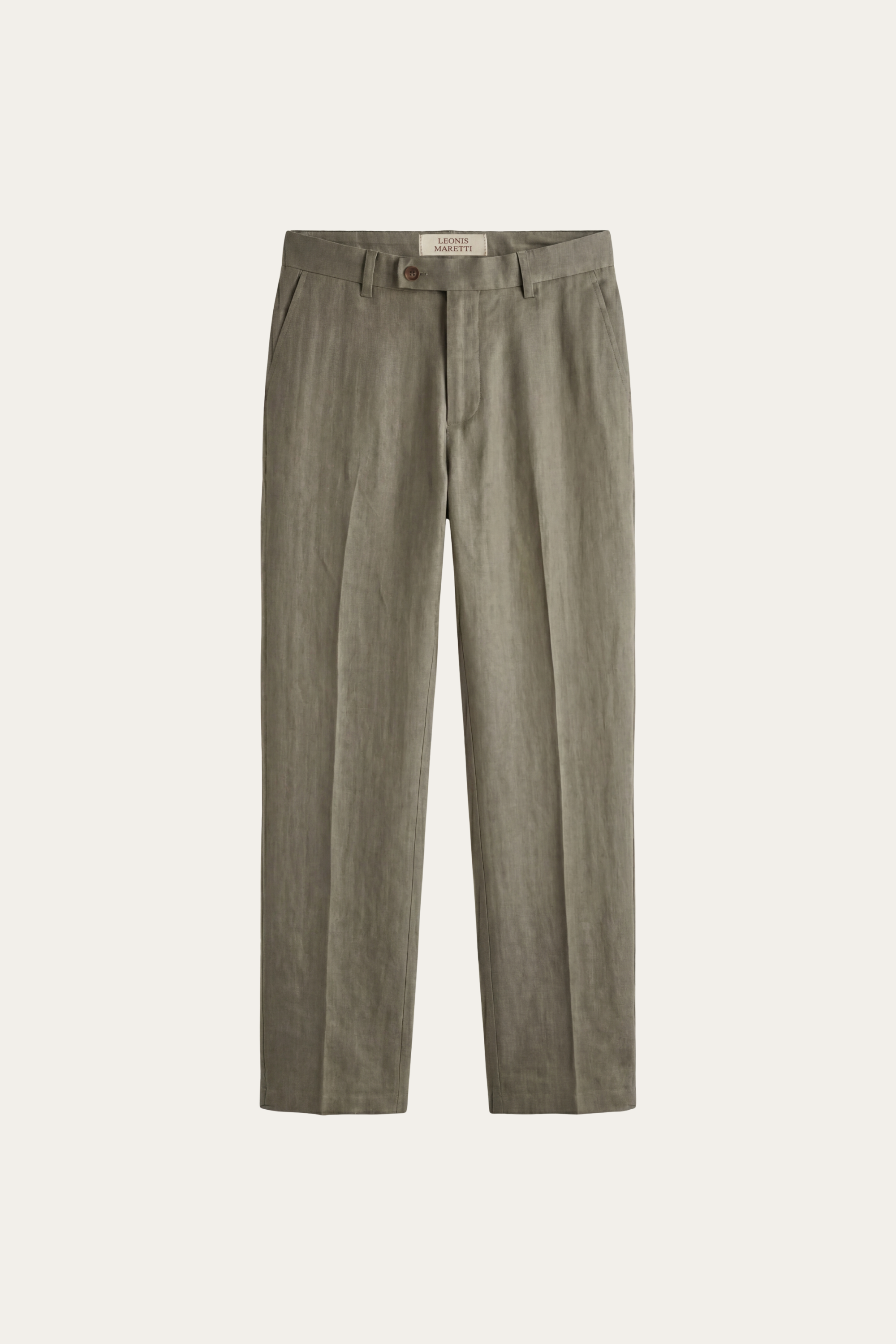 Modena Linen Tailored Trousers Sage