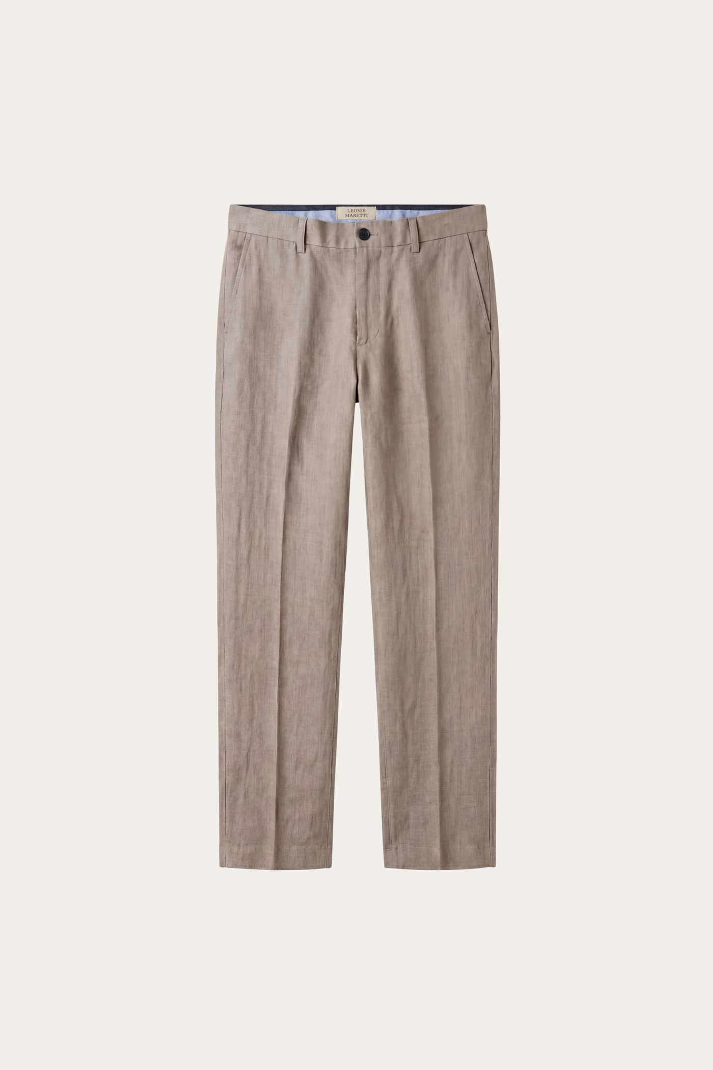 Cortona Linen Straight Trousers Sand