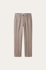 Cortona Linen Straight Trousers Sand