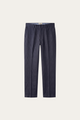 Cortona Linen Straight Trousers Navy