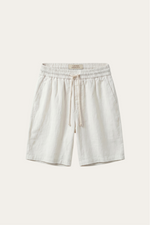 Lecce Linen Drawstring Shorts Ivory