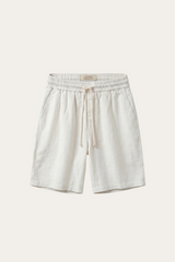 Lecce Linen Drawstring Shorts Ivory
