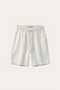 Lecce Linen Drawstring Shorts Ivory