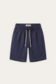 Lecce Linen Drawstring Shorts Navy